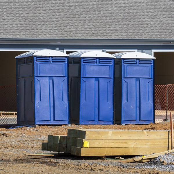 what is the maximum capacity for a single portable toilet in Weogufka Alabama